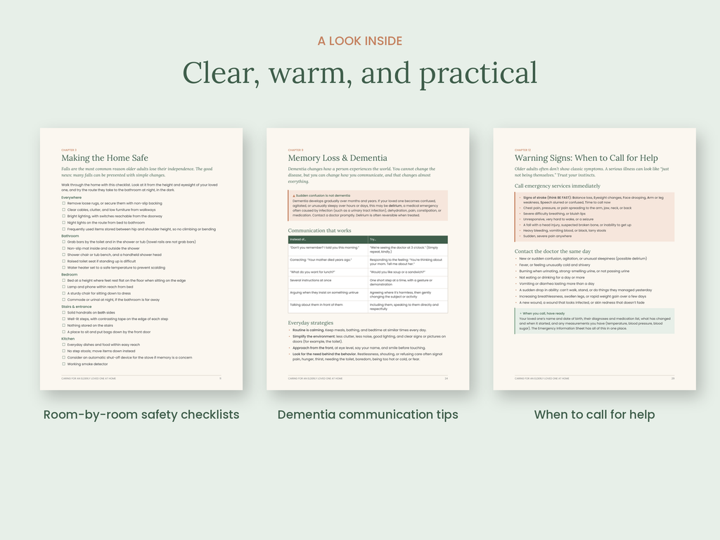 Caring for an Elderly Loved One at Home – A Practical Guide & Workbook for Family Caregivers