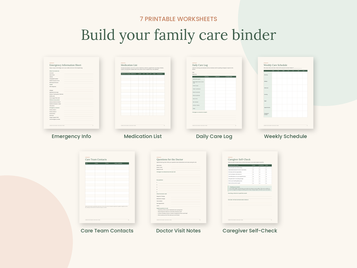 Caring for an Elderly Loved One at Home – A Practical Guide & Workbook for Family Caregivers
